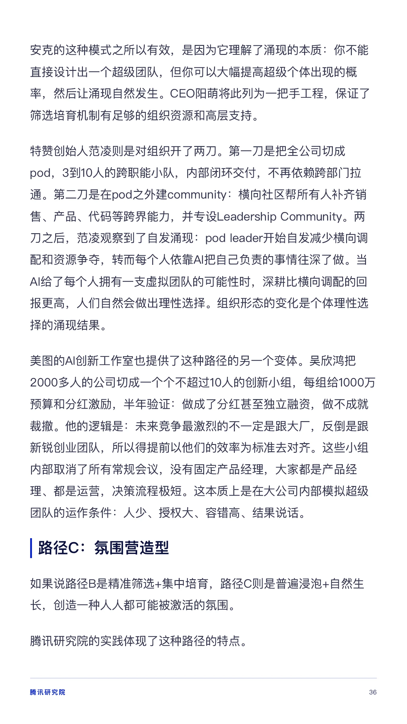 《从超级个体到超级团队》报告第 36 页